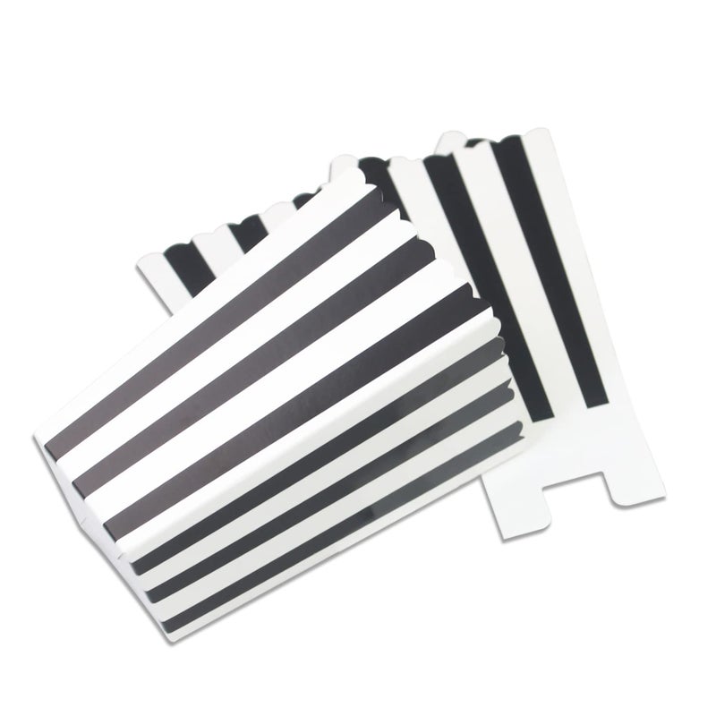 IPALMAY Black and White Striped Mini Paper Popcorn Boxes - Treat Boxes - Birthday Favor Box - Snack Boxes  Family Movie Night Boxes  Set of 36 - Image 5
